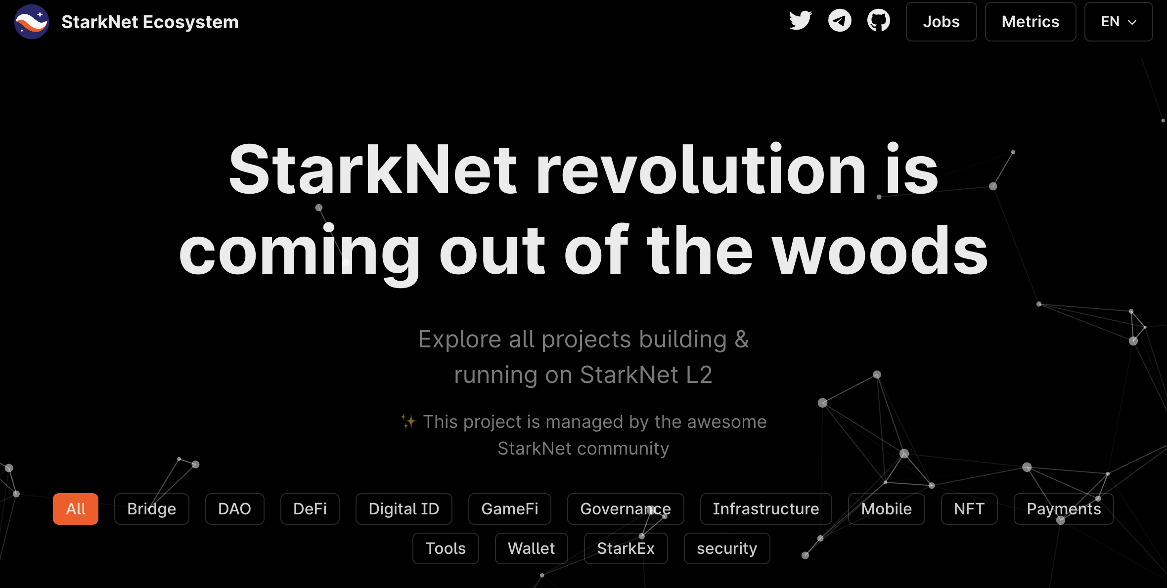 盘点StarkWare生态：StarkEx共7个应用，StarkNet 105个生态项目