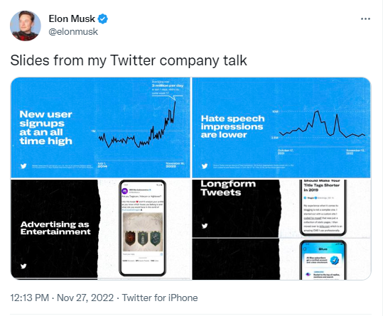 Elon Musk公布Twitter 2.0规划，但未披露“支付”功能